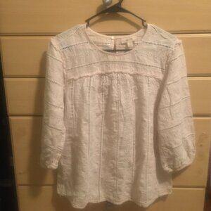 Floral Eyelet Shirt
